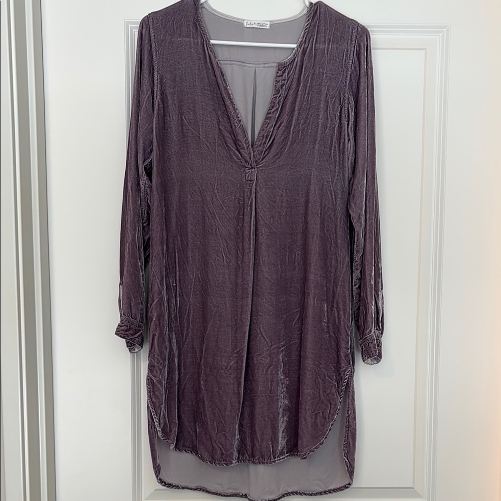 Free People Women's velvet tunic